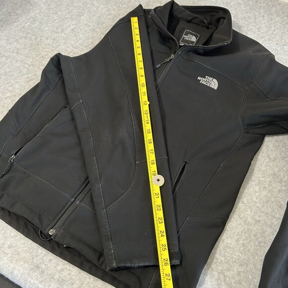 The North Face Black Faux Fur Lined Soft Shell Windwall Jacket - Men's Large - Picture 11 of 12